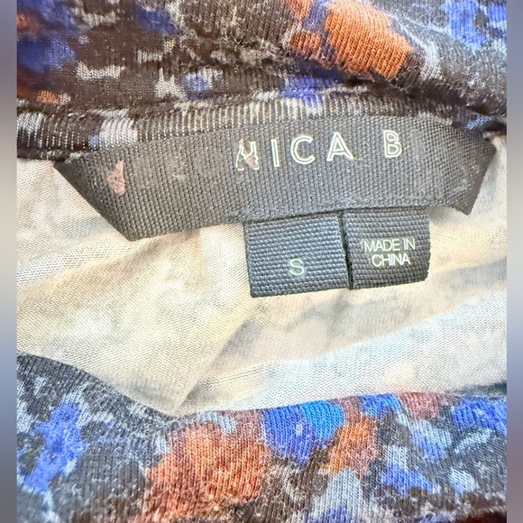 Veronica Beard Greta Blue and Brown Floral Mini Dress - Picture 11 of 13